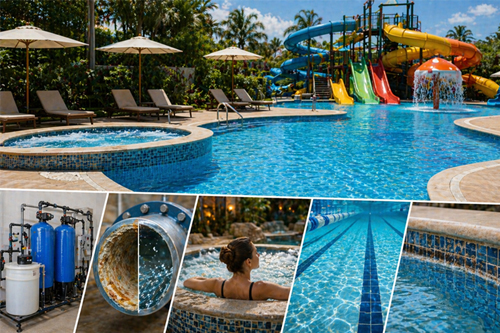 Swimming Pools, Spa & Water Parks Applications